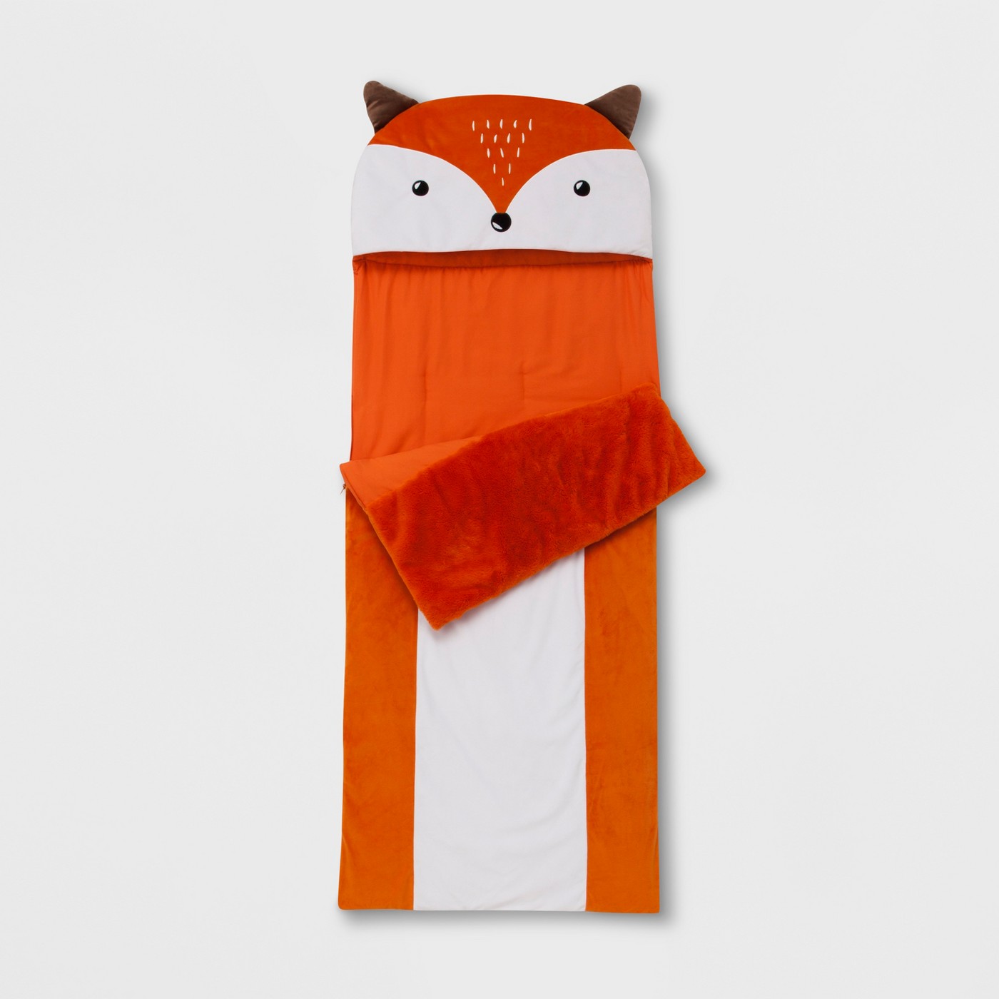 jellycat fox in sleeping bag