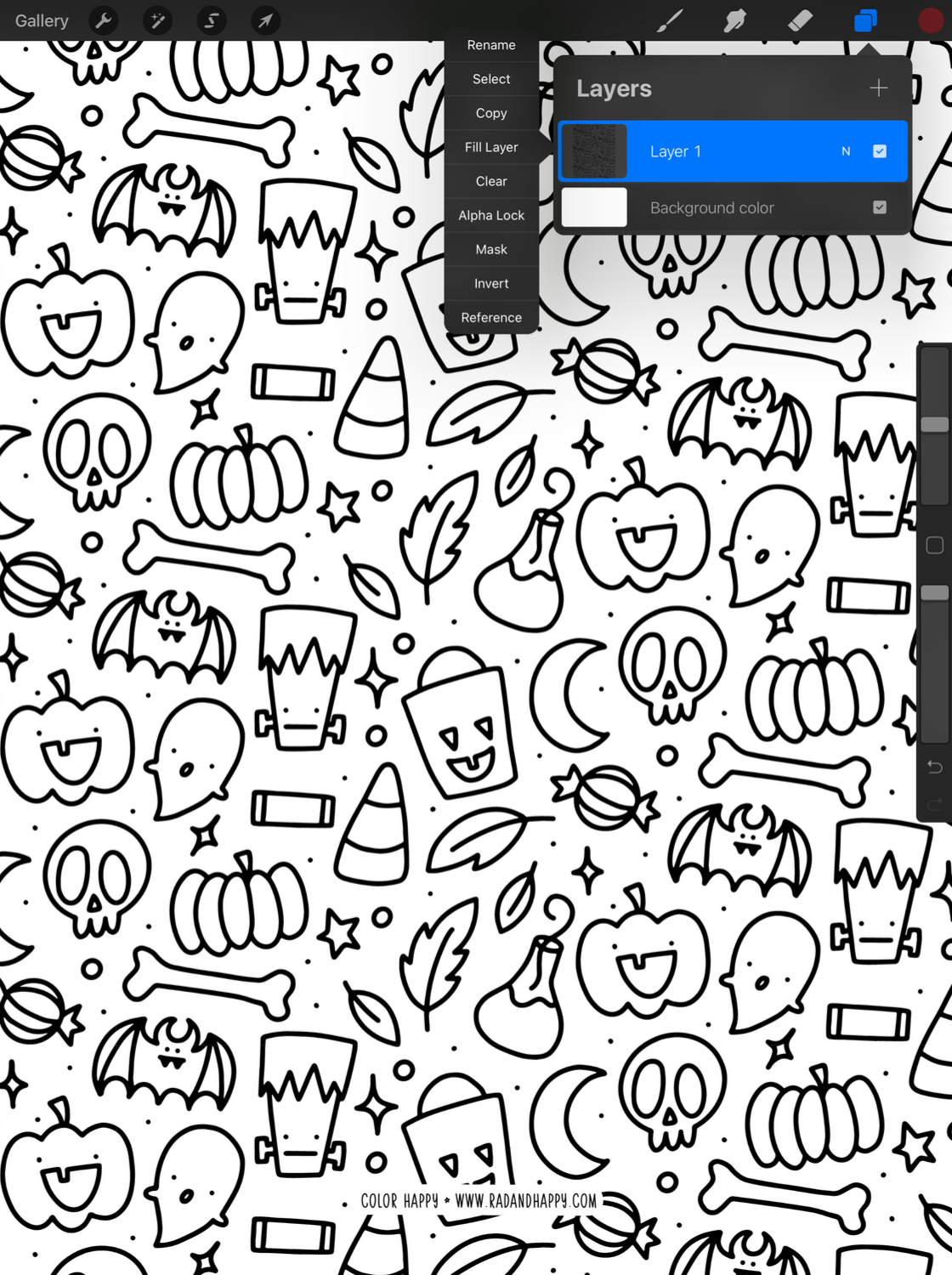 20+ Coloring Pages For Procreate Background