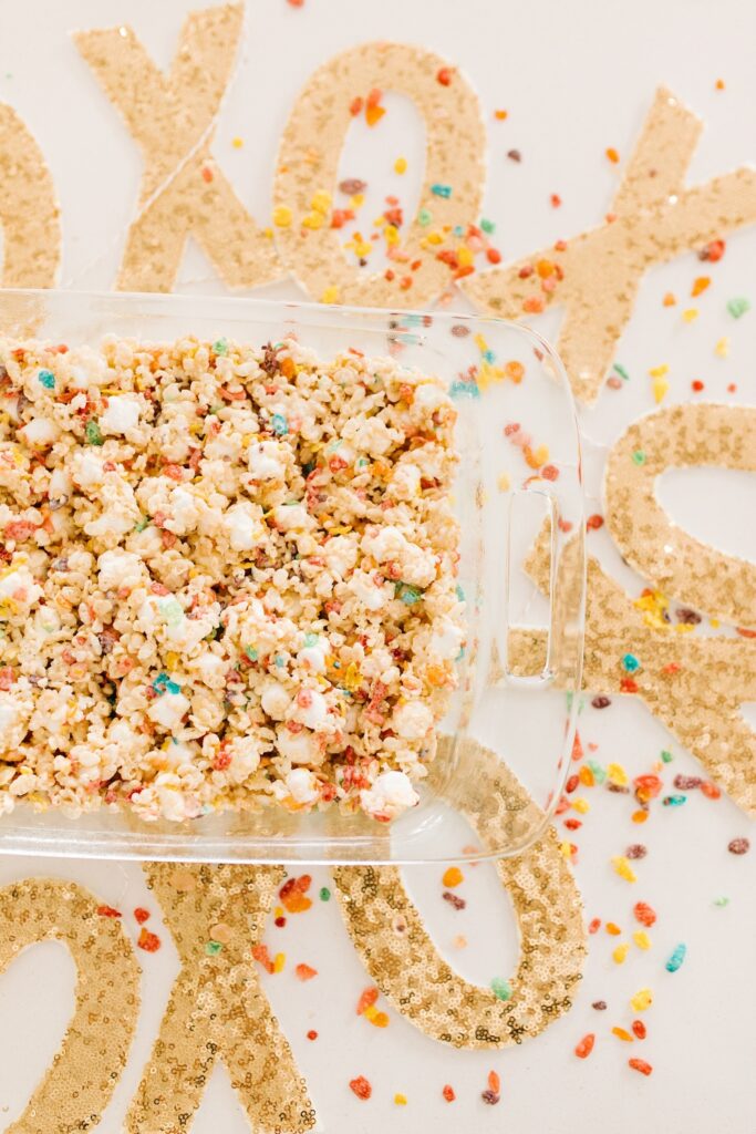 Recipe: Rice Krispie Fruity Pebble Marshmallow Treats